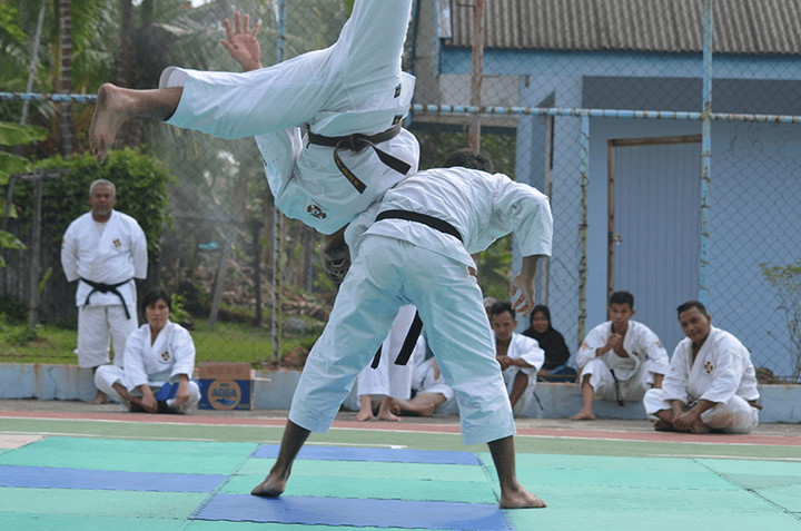 bela diri kempo di SMA Dwiwarna